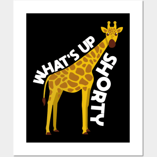 What's Up, Shorty - Giraffe - Punny Vector illustration Posters and Art